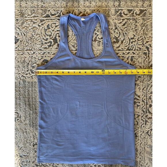 Lululemon Swiftly Tech Racerback Tank Top Size 10 Hydrangea Blue - Picture 2 of 11